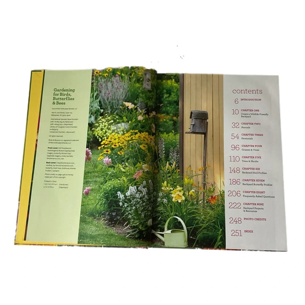 Gardening for Birds, Butterflies & Bees  Coffee Table Book Plant Garden Designs